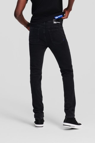 Jean skinny en coton biologique - Noir