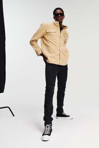Jean skinny en coton biologique - Noir