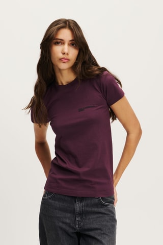 T-shirt en coton biologique - Bordeaux