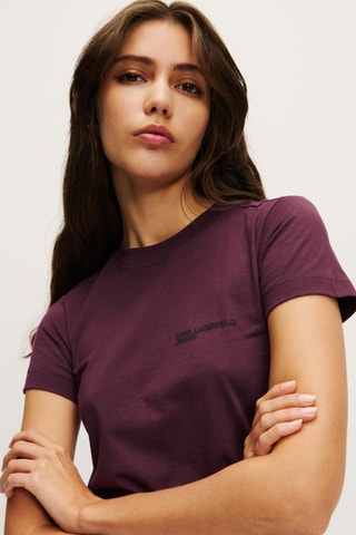 T-shirt en coton biologique - Bordeaux
