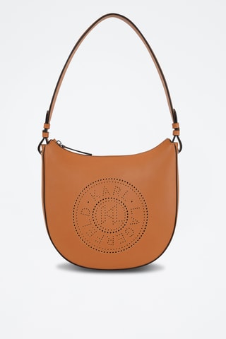 Sac porté épaule en cuir - Marron clair