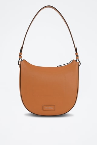 Sac porté épaule en cuir - Marron clair