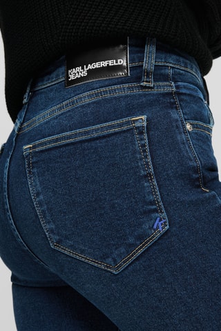 Jean skinny en coton biologique - Bleu foncé