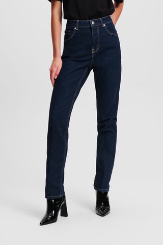 Jean tapered en coton biologique - Bleu marine