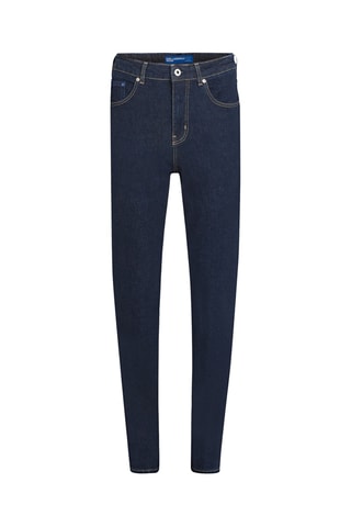 Jean tapered en coton biologique - Bleu marine