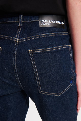 Jean tapered en coton biologique - Bleu marine