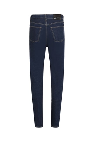 Jean tapered en coton biologique - Bleu marine