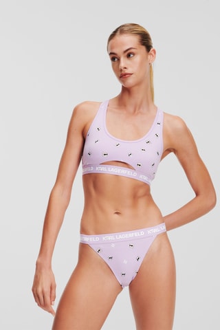 Tanga en coton biologique - Violet
