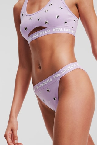 Tanga en coton biologique - Violet