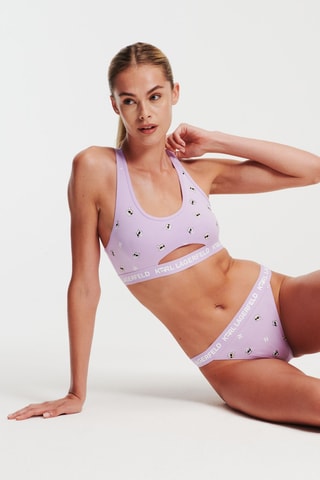 Tanga en coton biologique - Violet