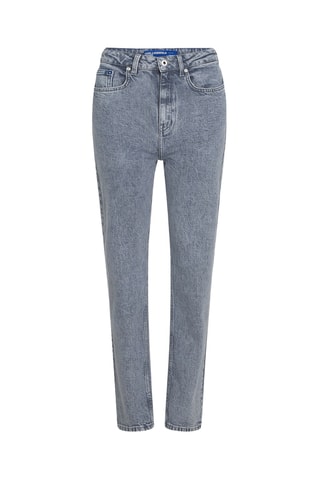 Jean straight en coton biologique - Gris clair