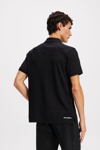 Polo en coton biologique - Noir