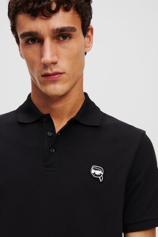 Polo en coton biologique - Noir