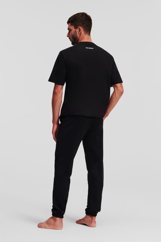 Pantalon de pyjama en coton biologique - Noir