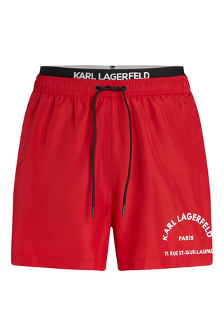 Short de bain - Rouge