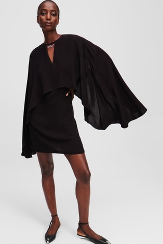 Robe cape - Noir