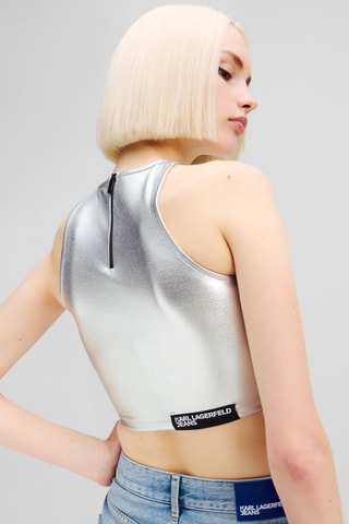 Crop Top - Zilverkleurig