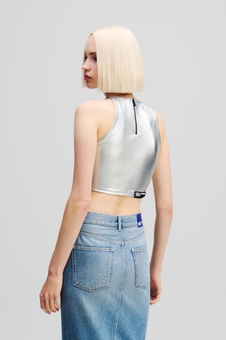 Crop Top - Zilverkleurig
