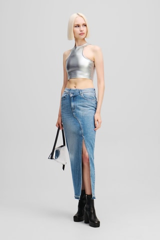 Crop Top - Zilverkleurig