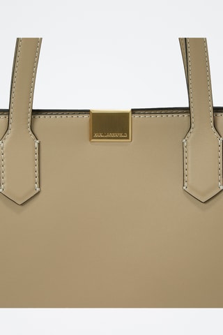 Cabas en cuir - Beige