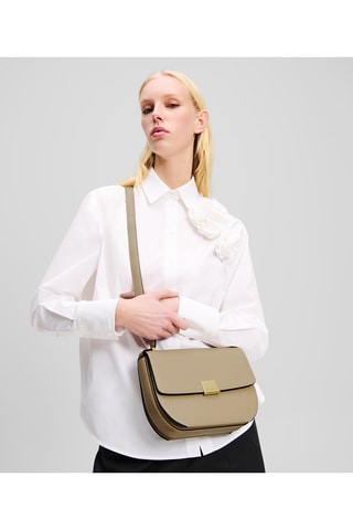 Sac bandoulière en cuir - Beige