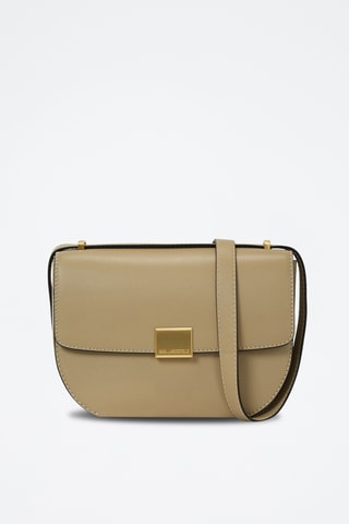 Sac bandoulière en cuir - Beige
