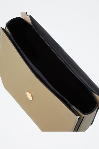 Sac bandoulière en cuir - Beige