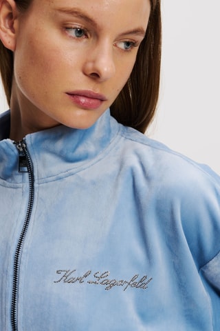 Sweat de pyjama en velours - Ciel