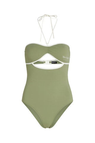 Maillot 1 pièce - Vert olive