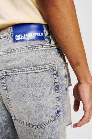 Short relaxed en jean - Bleu