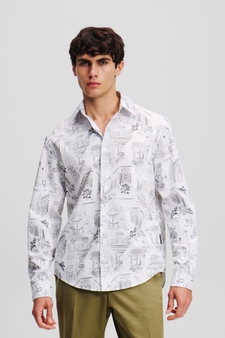 Chemise en coton biologique - Blanc