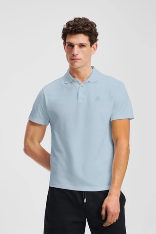 Polo en coton biologique - Ciel