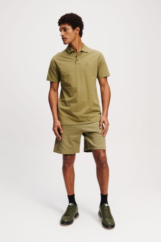 Polo en coton biologique - Vert olive