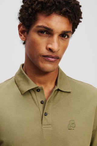 Polo en coton biologique - Vert olive