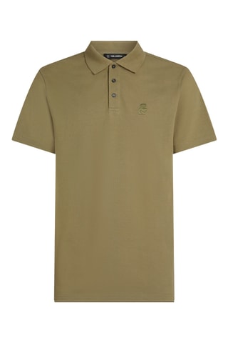 Polo en coton biologique - Vert olive