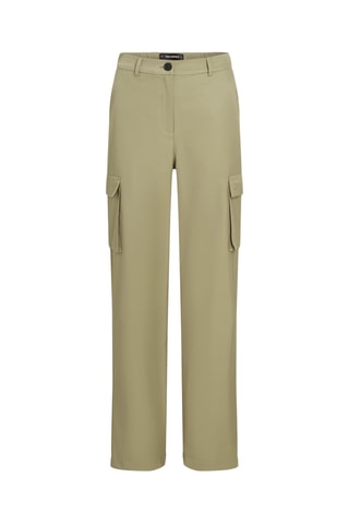 Pantalon cargo taille haute - Vert olive