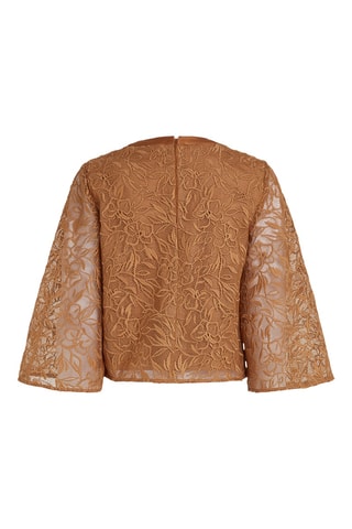 Blouse en dentelle - Camel