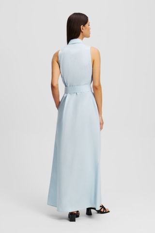 Robe chemise en coton biologique - Ciel