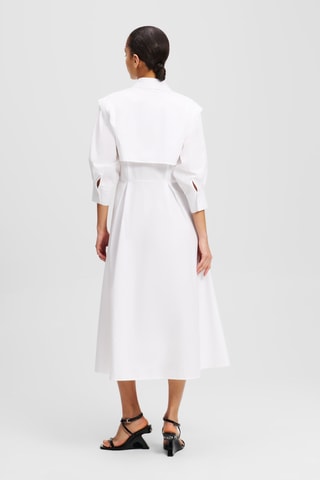 Robe chemise en coton biologique - Blanc