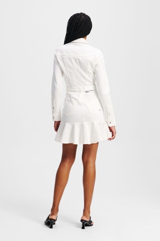 Robe patineuse en coton biologique - Blanc