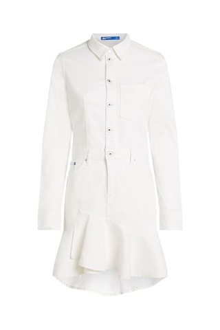 Robe patineuse en coton biologique - Blanc