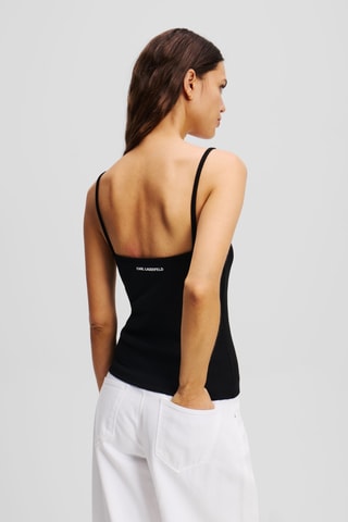 Top en coton biologique - Noir