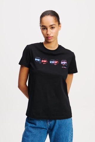 T-shirt regular en coton biologique - Noir