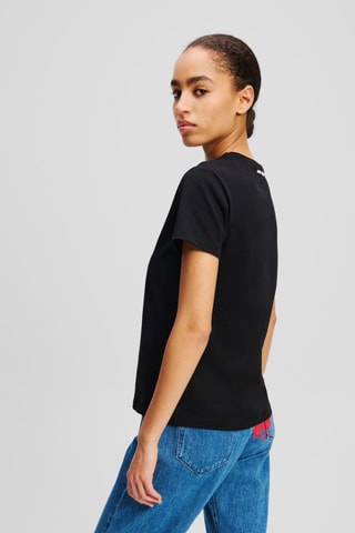 T-shirt regular en coton biologique - Noir