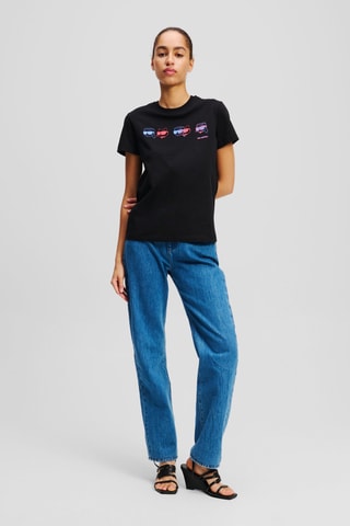 T-shirt regular en coton biologique - Noir