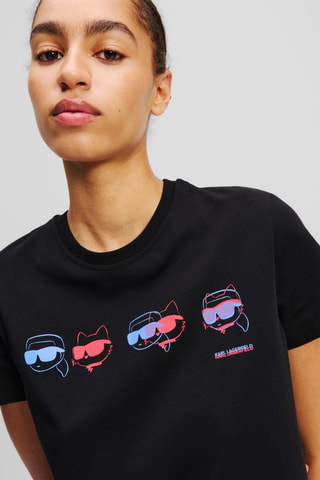T-shirt regular en coton biologique - Noir