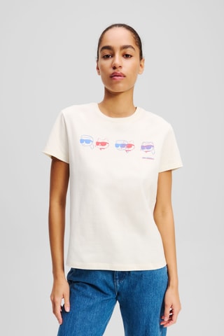 T-shirt regular en coton biologique - Ecru