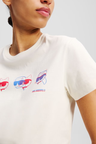 T-shirt regular en coton biologique - Ecru