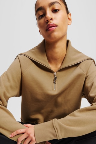 Sweat en coton biologique - Marron clair