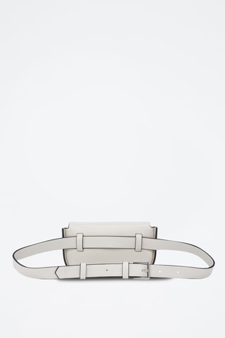 Sac banane en cuir - Ecru